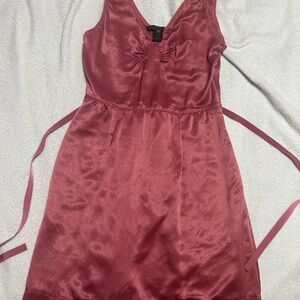 Marc By Marc Jacobs Pink Ruched Tie Front Midi Dress